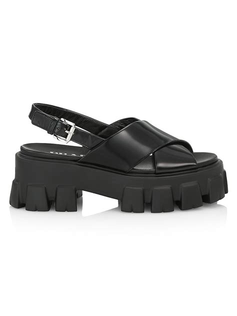 prada lug sole sandals|Women's Prada Platform Sandals .